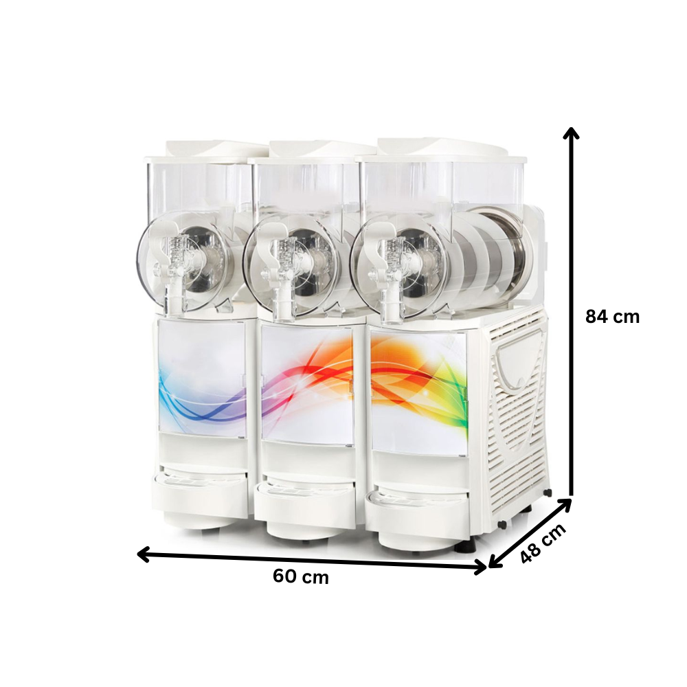 Aparat dozator granita, sorbet, inghetata soft si iaurt inghetat 3 bazine 6 lt cu mixer - 3