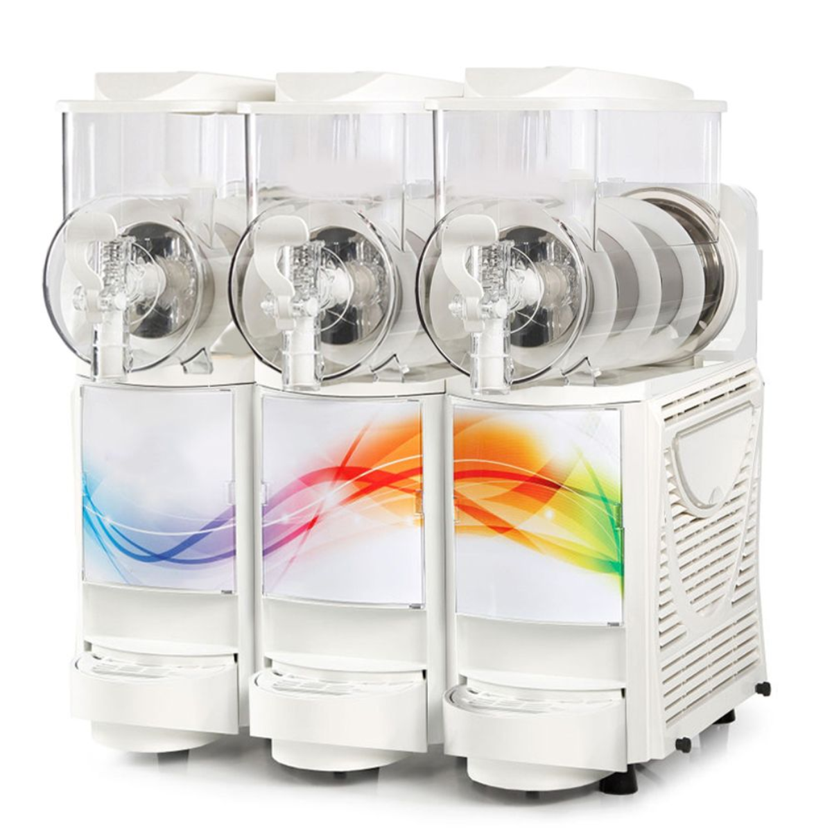 Aparat dozator granita, sorbet, inghetata soft si iaurt inghetat 3 bazine 6 lt cu mixer - 0