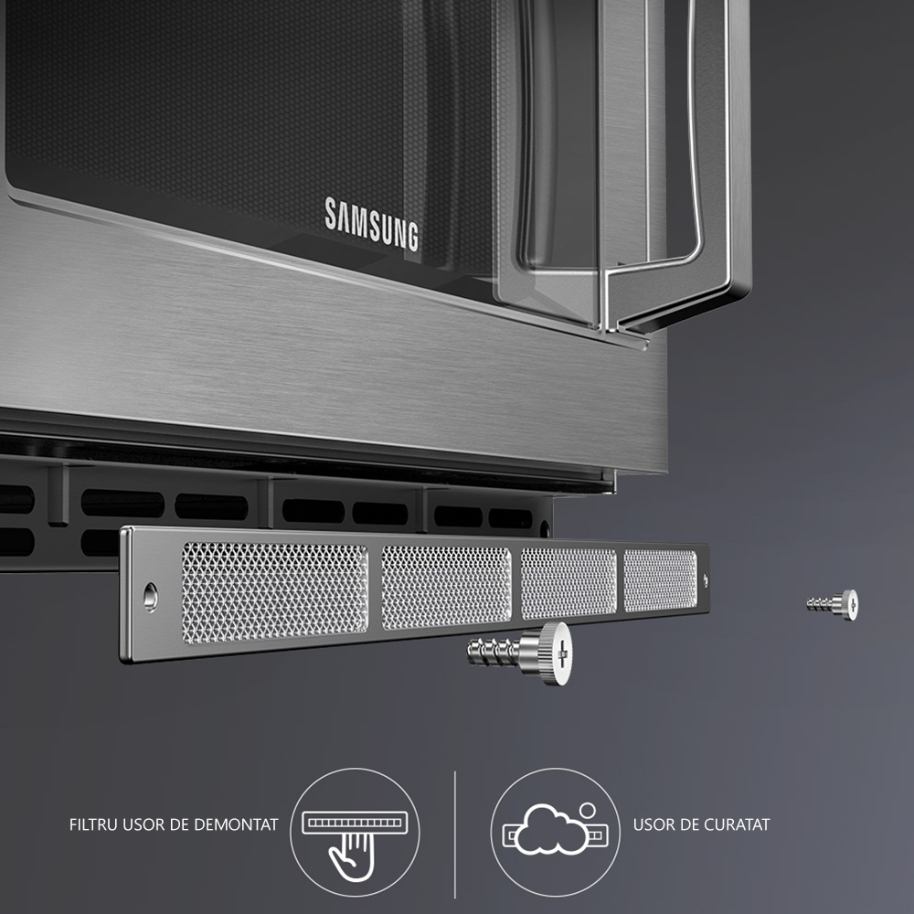 Cuptor profesional profesional cu microunde Samsung, inox, 26 lt - 1