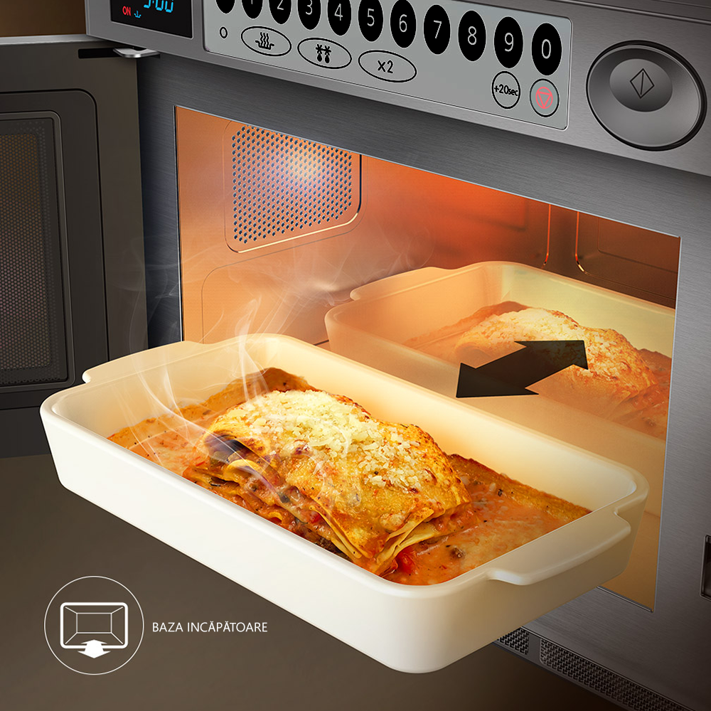 Cuptor profesional profesional cu microunde Samsung, inox, 26 lt - 3