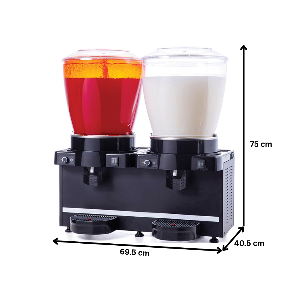 Aparat dozator special suc, ayran , ceai rece, capacitate 1 bazin 22 lt mixer + 1 bazin 22 lt dispersie cu panou analog - 4