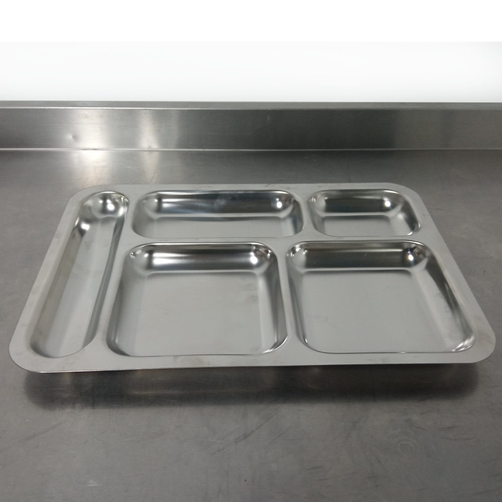 Tava inox 18/10 servire cu 5 compartimente - 1