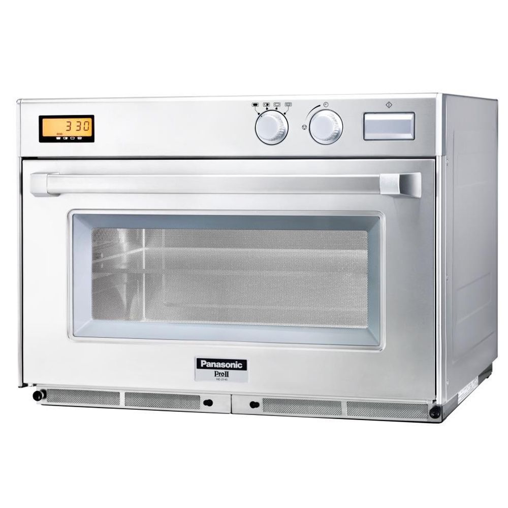 Cuptor profesional cu microunde Panasonic, inox, 44 lt - 0
