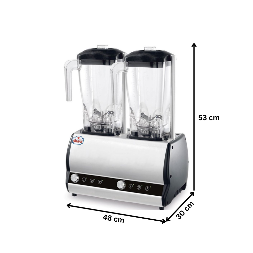 Blender dublu SIRMAN cu variator de viteza, capacitate 2 + 2 lt - 3