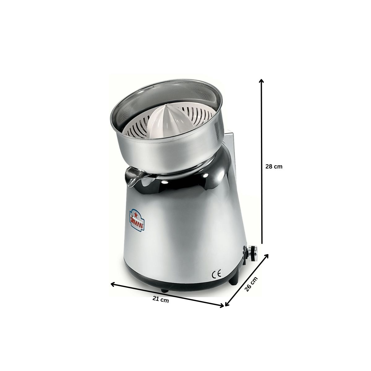 Storcator citrice SIRMAN electric cu bol din otel inox si microintrerupator - 5