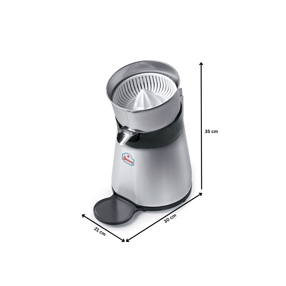 Storcator citrice SIRMAN electric cu viteza variabila, bol din otel inox si microintrerupator - 4