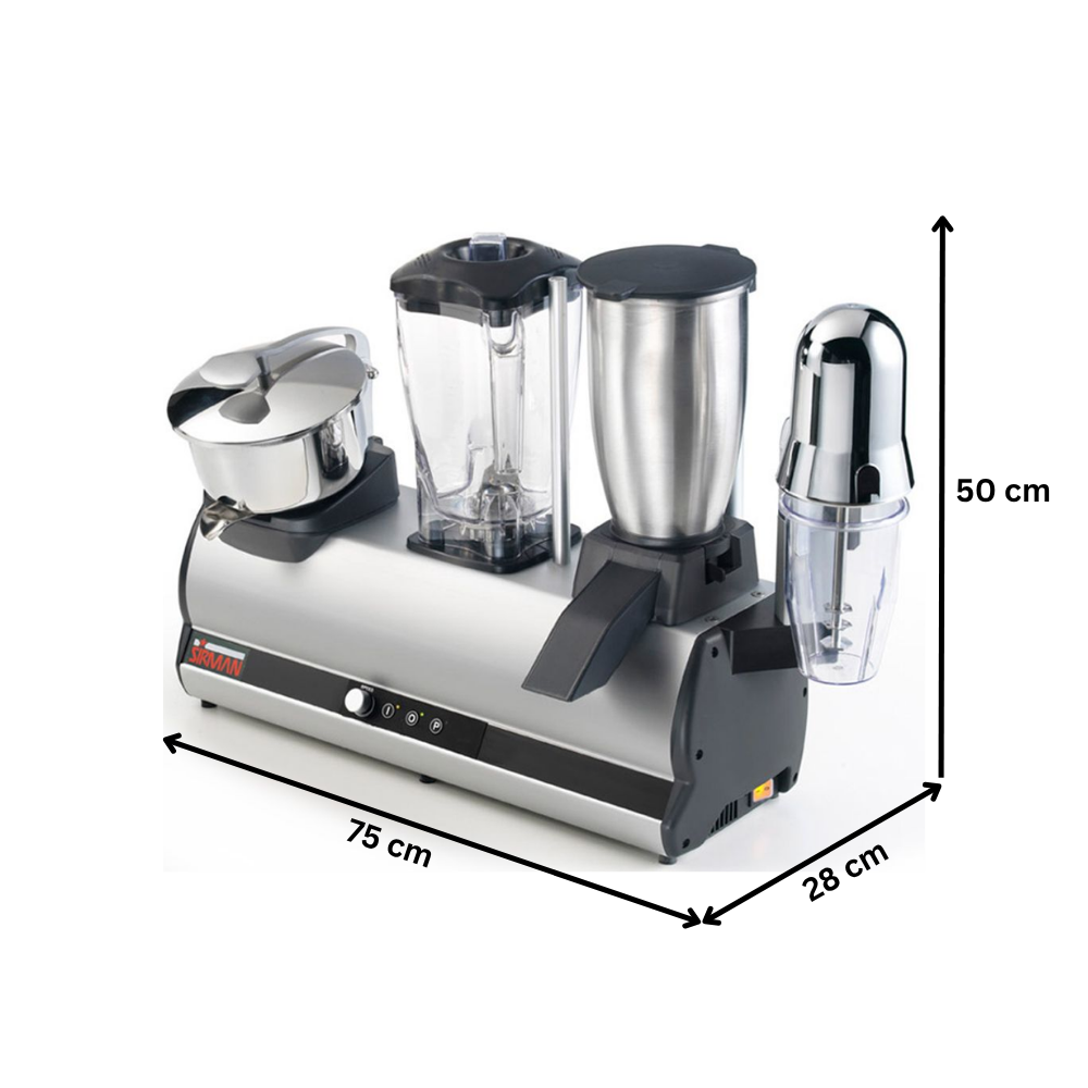 Grup multifunctional SIRMAN cu milkshaker, storcator, zdrobitor de gheata si blender - 2