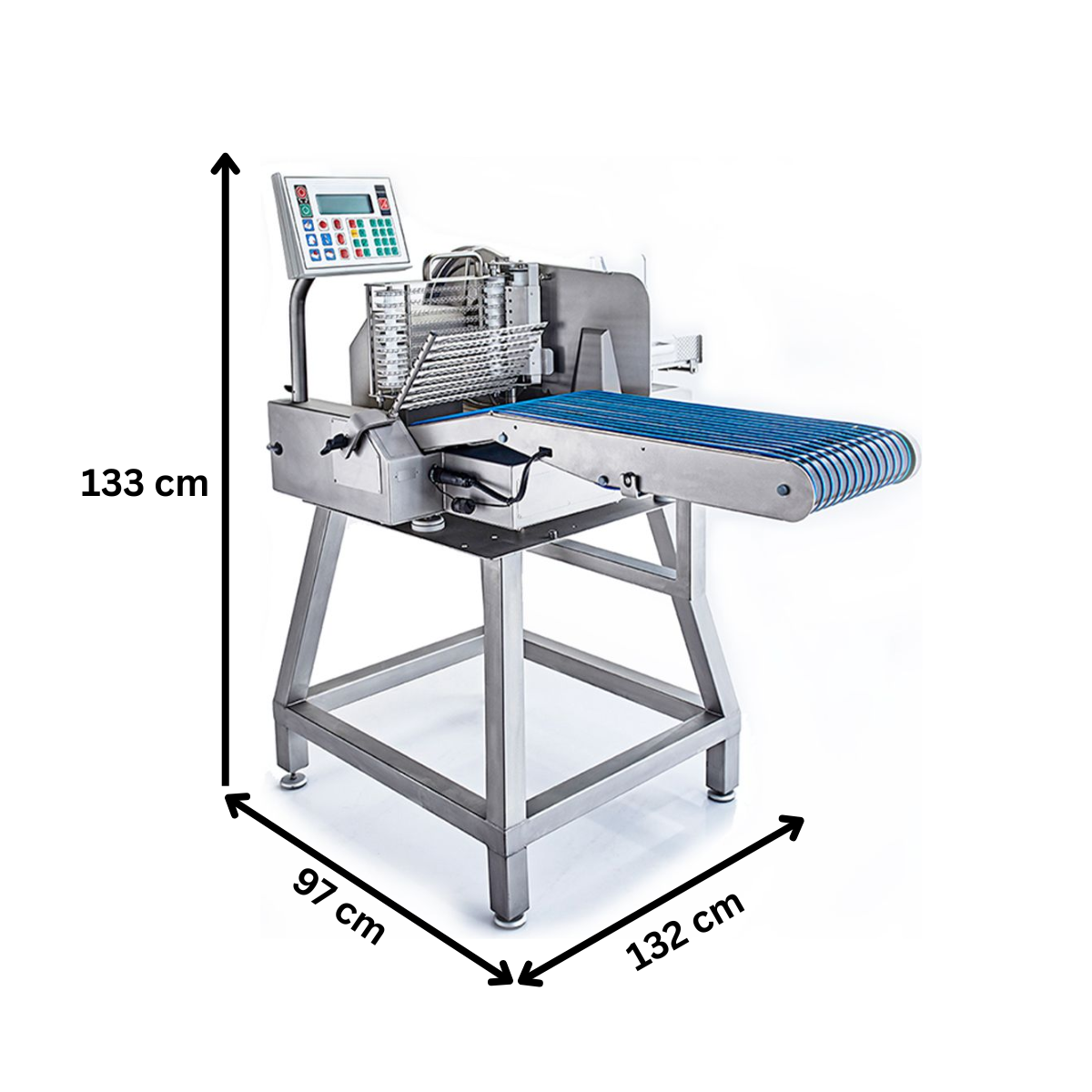 Feliator cu banda si suport, complet automat, pentru mezeluri, cu programare si asezare in ambalaj SIRMAN diametru 33 cm - 8