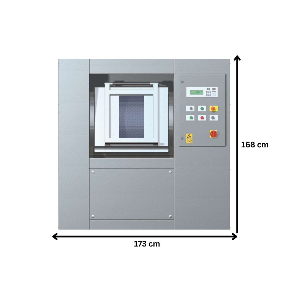 Masina de spalat Sanawash cu bariera igienica, capacitate 33 kg si viteza inalta de centrifugare Factor G 350, incalzire electrica - 1
