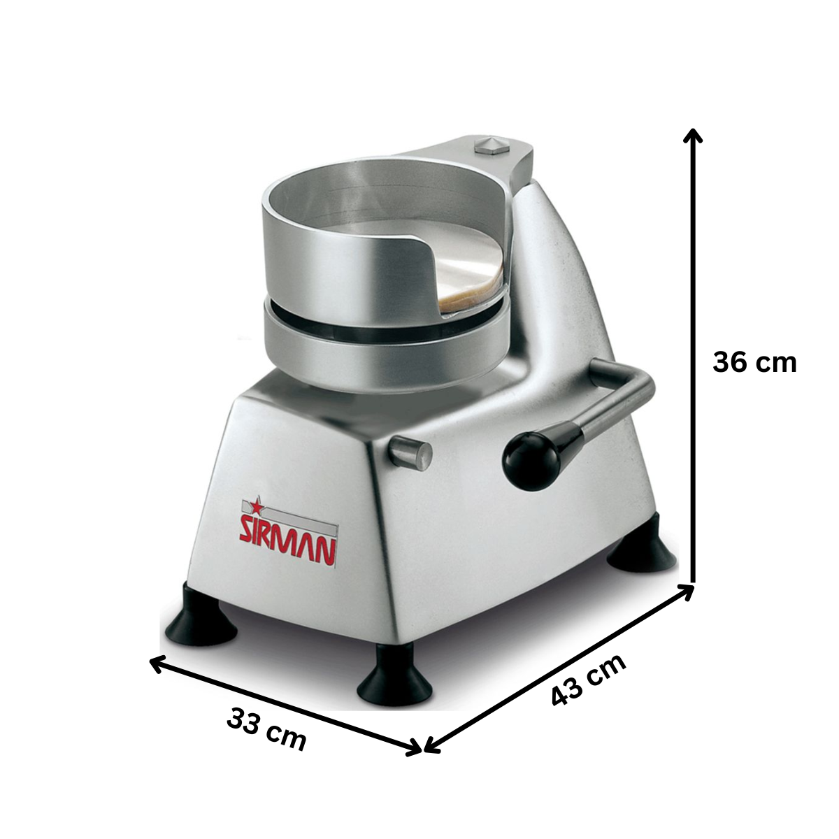 Formator hamburger manual SIRMAN cu diametrul de 18 cm - 3