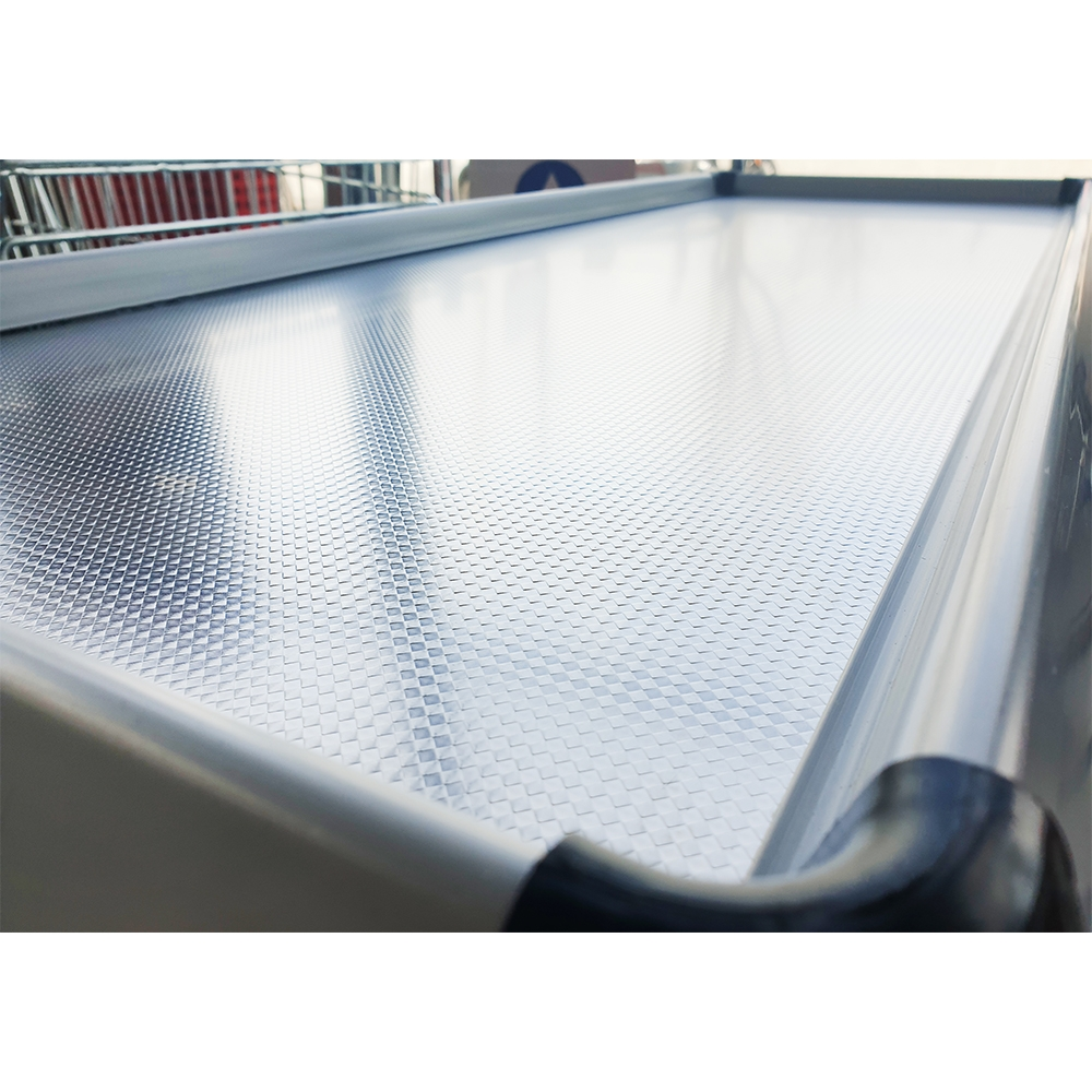 Masa tandem pentru casa de marcat 1,6 m rama din PVC dur - 2