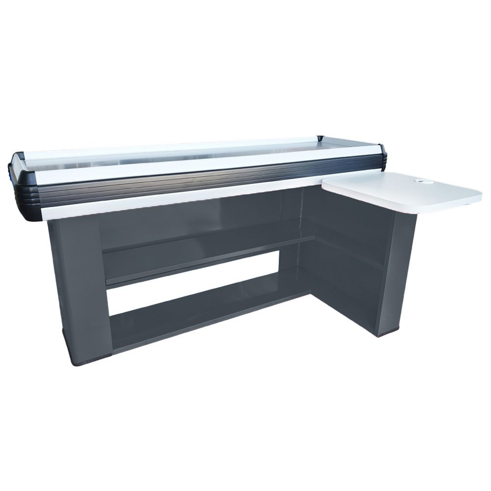 Masa tandem pentru casa de marcat 1,6 m rama din PVC dur - 3