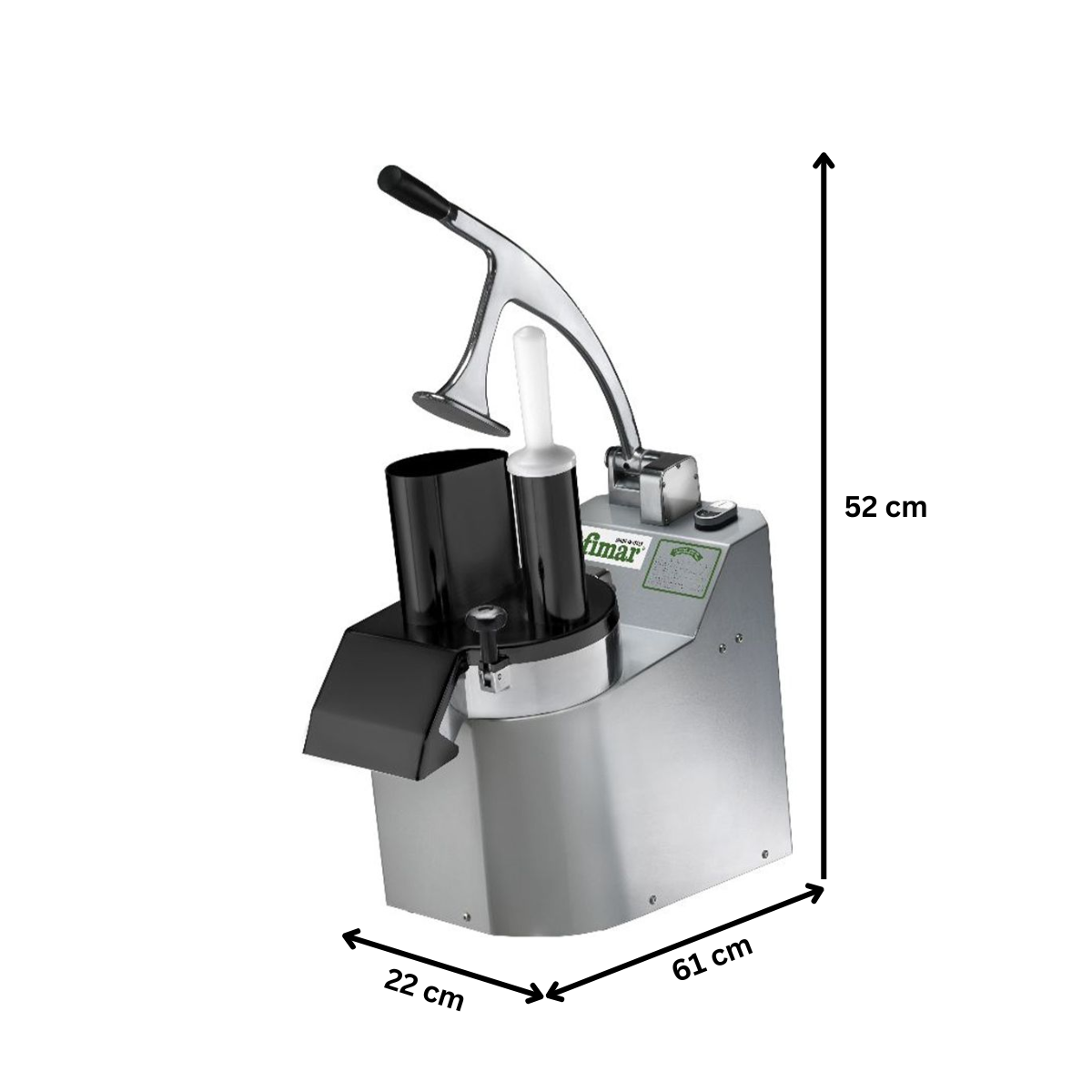 Masina profesionala de taiat si razuit legume, fructe, branzeturi FIMAR profesionala 230V, 0.37kW, 255RPM - 6