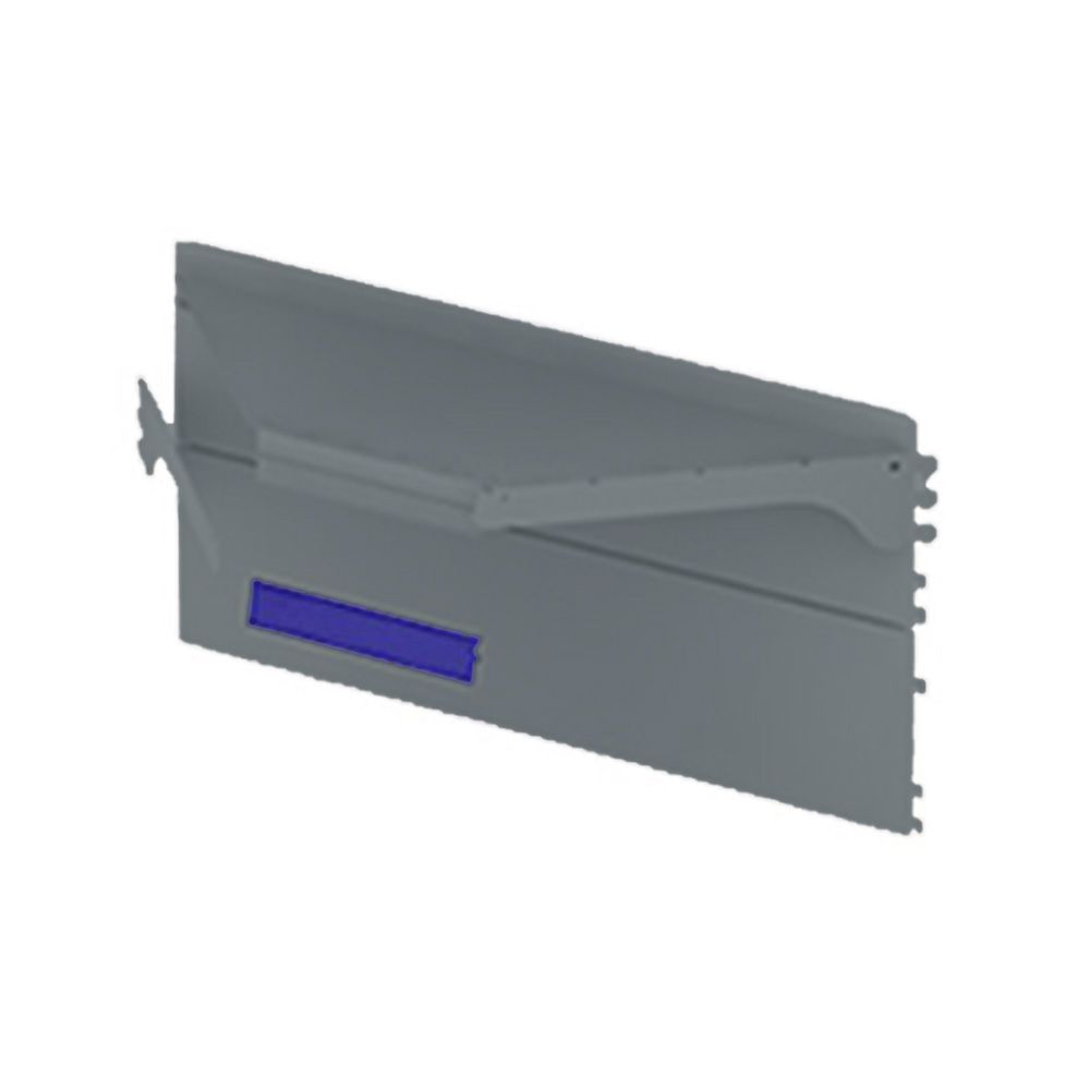 Polita coltar 50 cm, P25 pentru rafturi metalice gri - 0