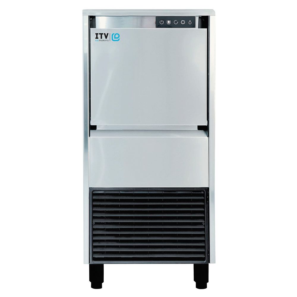 Masina fulgi de gheata granulara profesionala ITV cu depozit, capacitate 94 kg / zi - 0