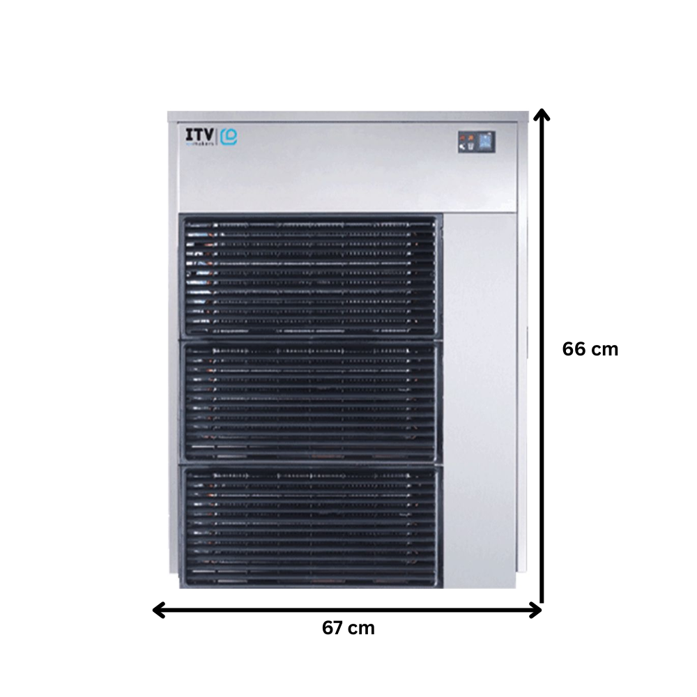 Masina fulgi de gheata granulara profesionala ITV modulara, capacitate 655 kg / zi - 380V - 3