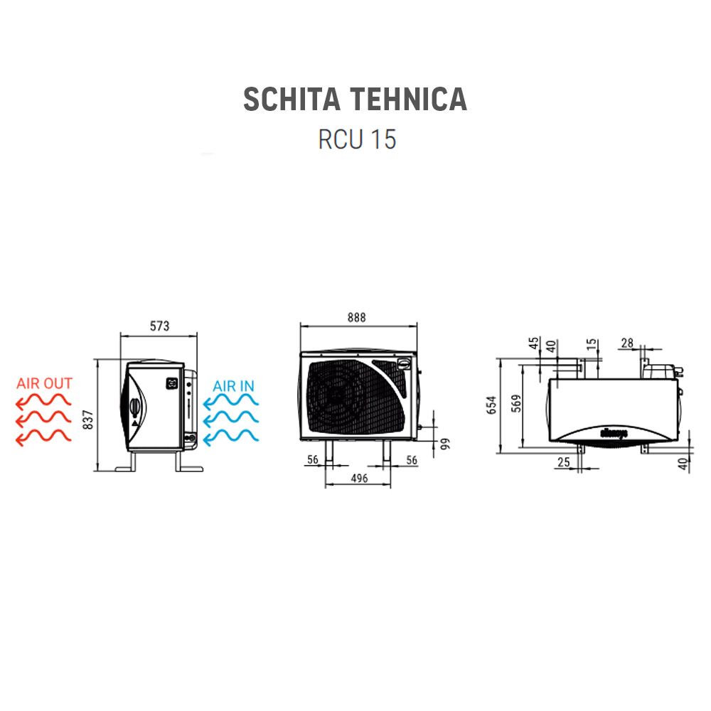 Masina fulgi de gheata granulara profesionala ITV modulara + condensator exterior, capacitate 565 kg / zi - 3