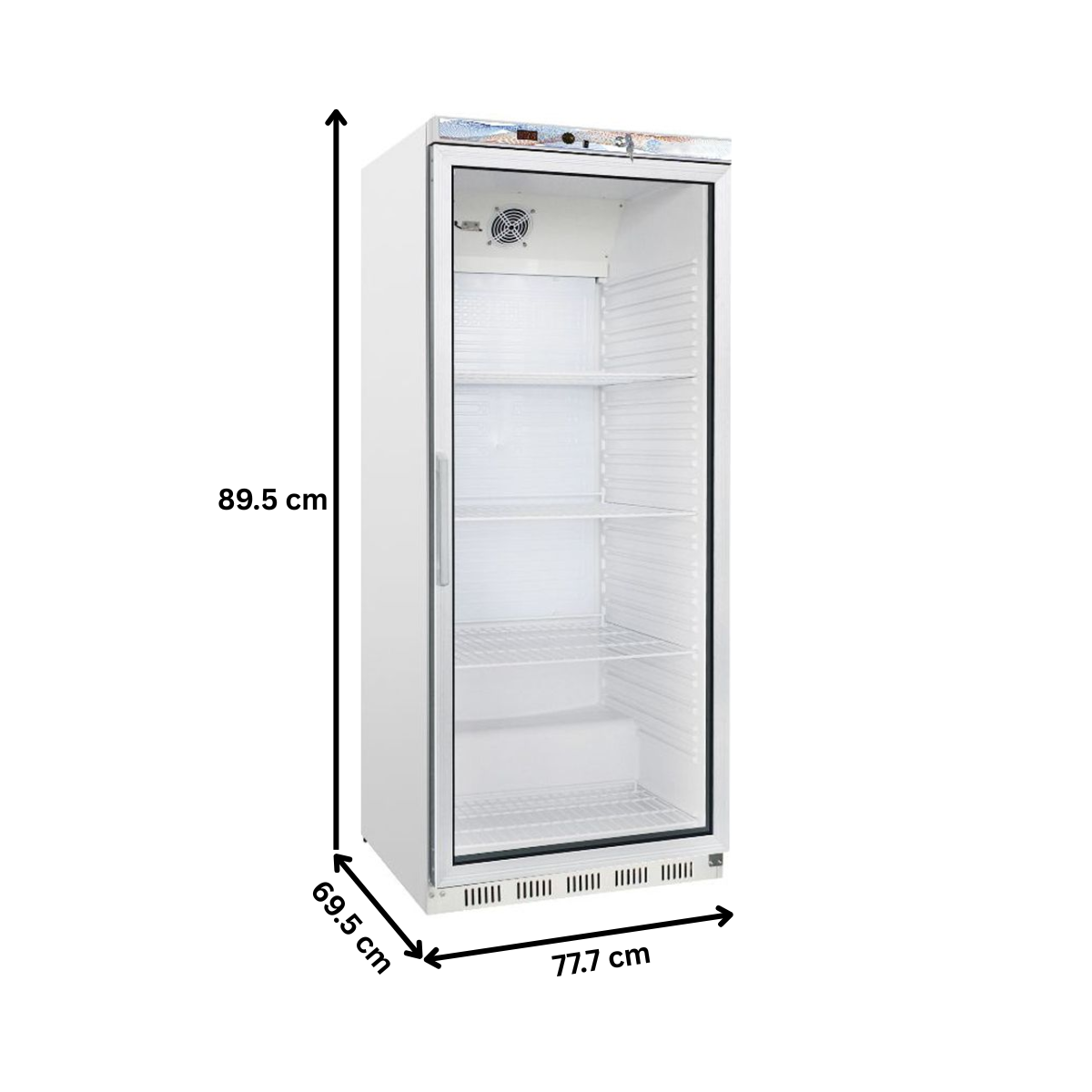 Dulap frigorific vertical, cu 1 usa din sticla, 570 lt - 3