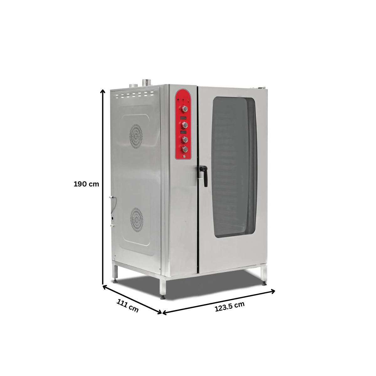 Cuptor profesional gastro electric cu convectie si abur, panou electronic, 40 cuve GN1/1 - 2