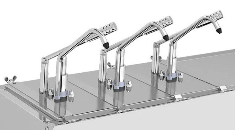 Unitate rece KALANDO dozare sosuri cu 3 pompe dozator si 3 cuve GN 1/4 200 - 2
