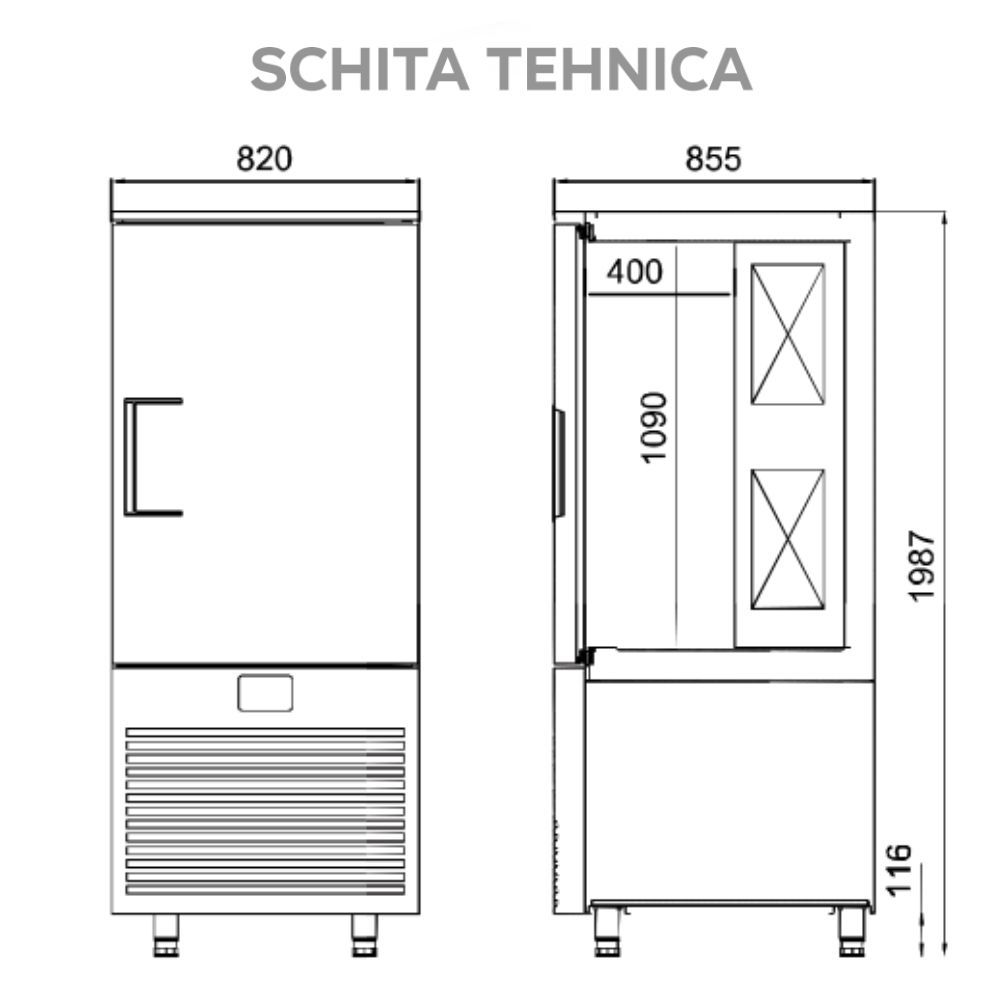 Blast chiller, 15 cuve - 2