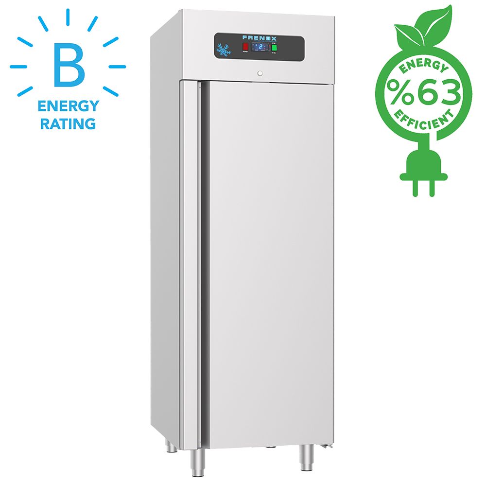 Dulap frigorific vertical inox, FRENOX cu 1 usa, Eficienta Energetica, 700 lt - 1