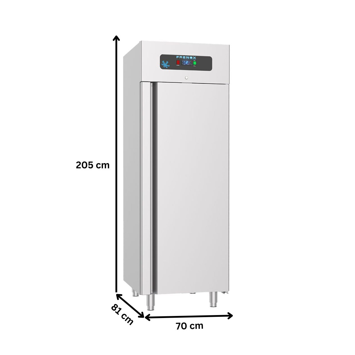 Dulap frigorific vertical inox, FRENOX cu 1 usa, Eficienta Energetica, 700 lt - 6
