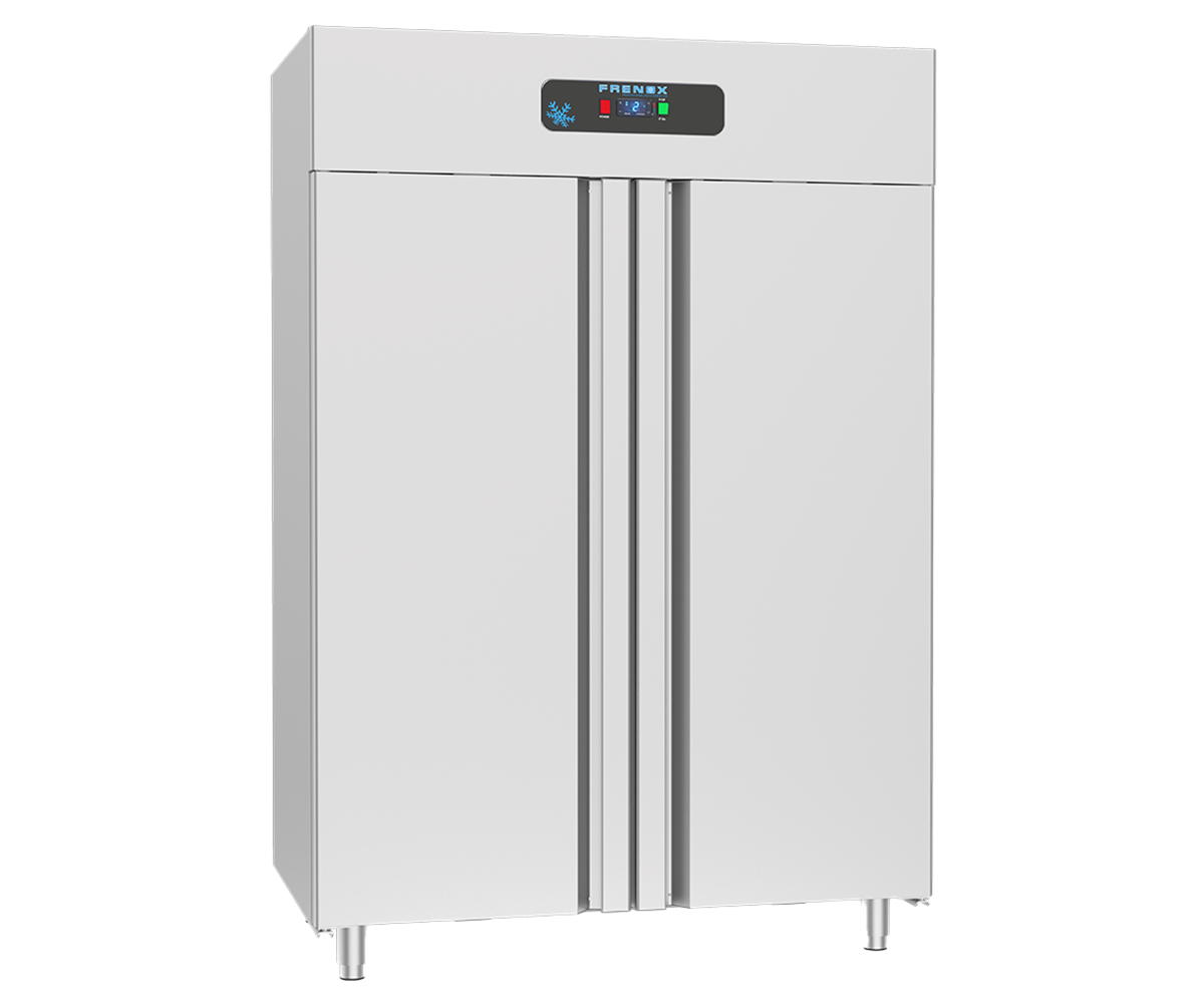 Dulap congelator vertical inox, FRENOX cu 2 usi, Eficienta Energetica, 1400 lt - 0