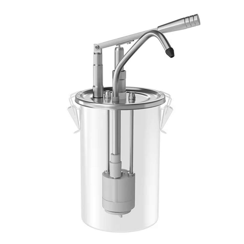 Dozator din inox cu pompa pt ketchup/mustar/maioneza 3 lt - 4