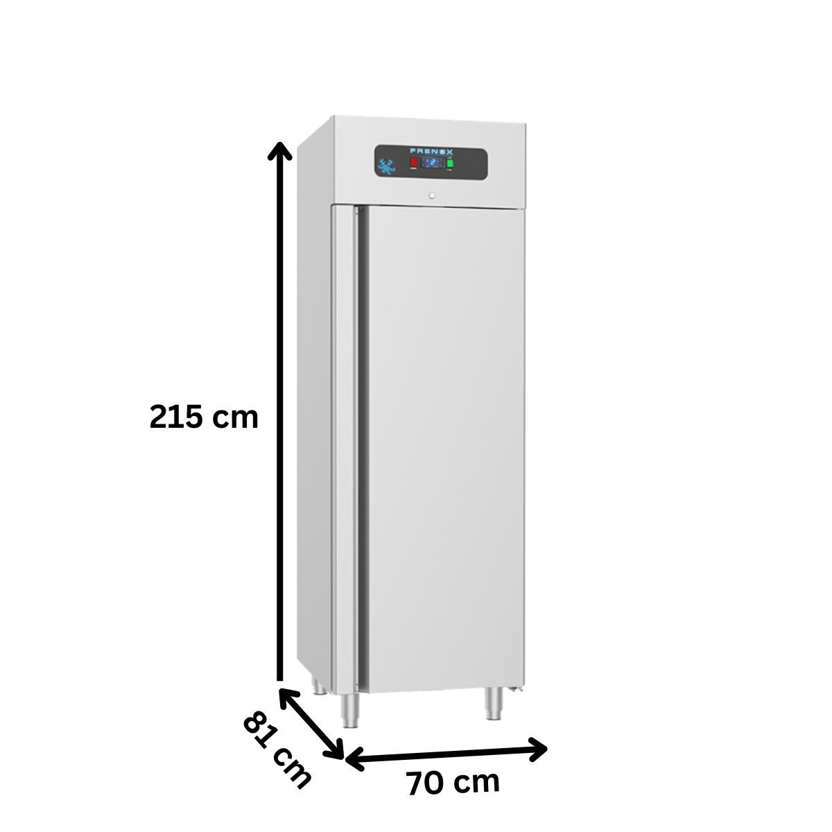 Dulap congelator vertical inox, FRENOX cu 1 usa, Eficienta Energetica, 700 lt - 4