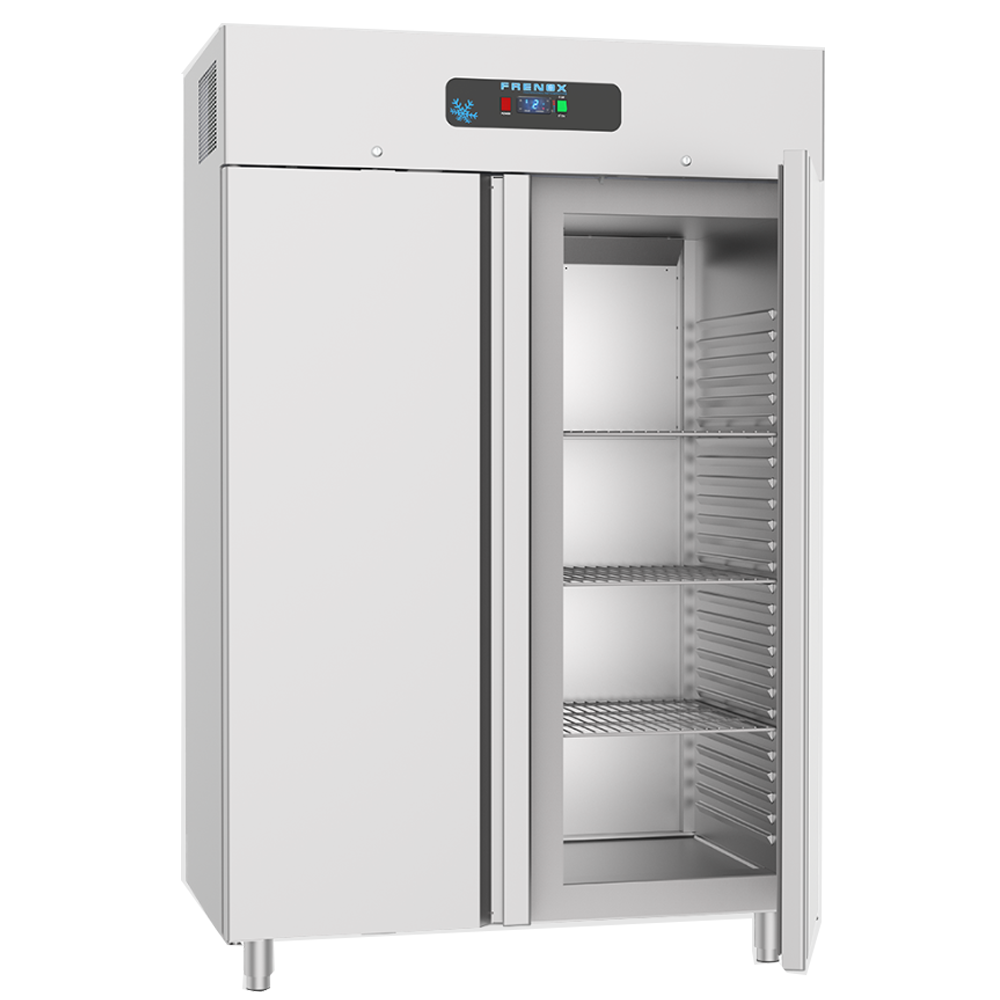 Dulap congelator vertical inox, FRENOX cu 2 usi, Eficienta Energetica, 1400 lt - 1