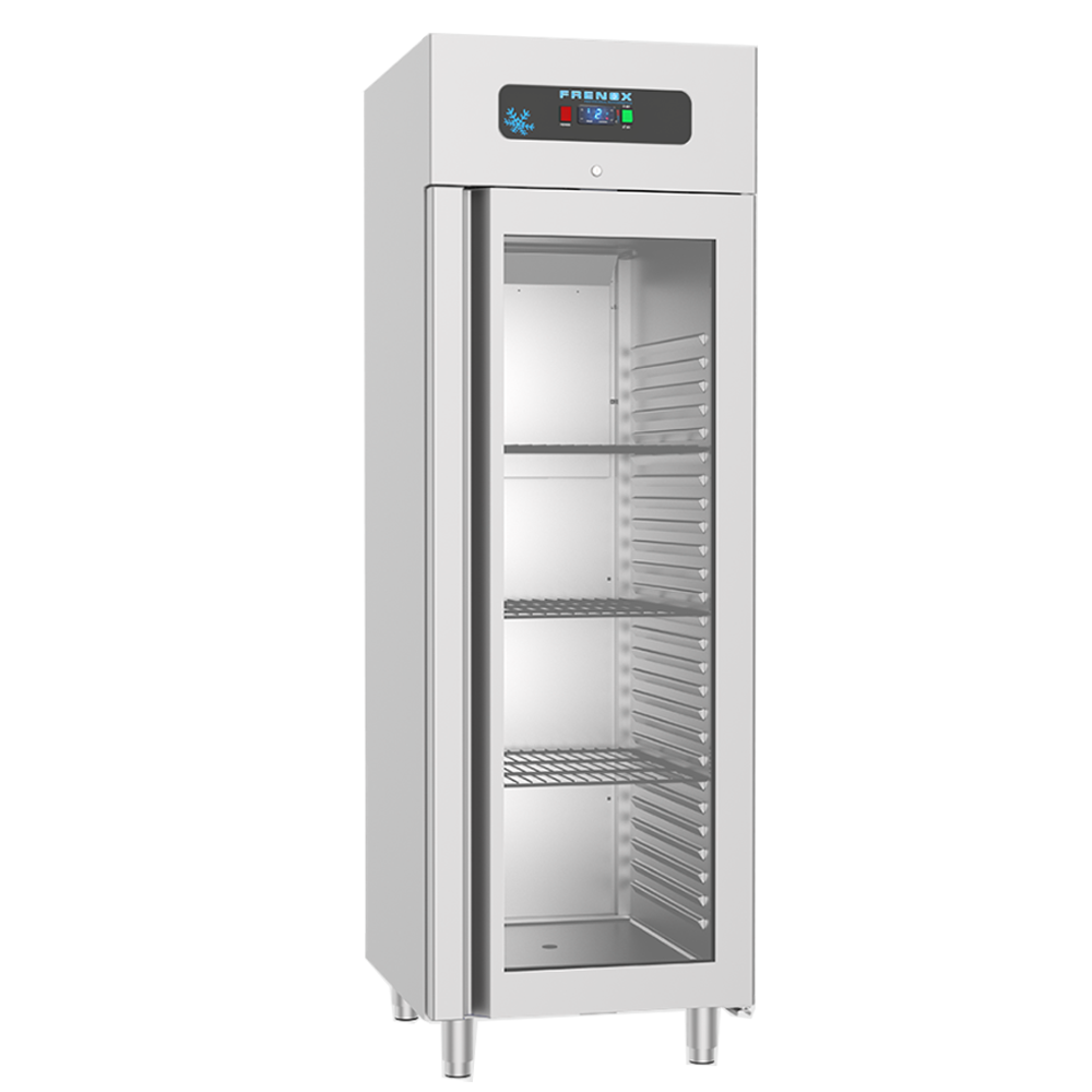 Dulap congelator vertical inox, FRENOX cu 1 usa, Eficienta Energetica, 700 lt - 0