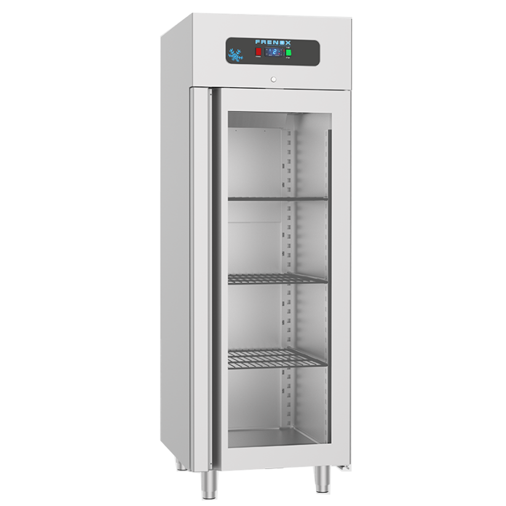 Dulap congelator vertical inox din sticla, FRENOX cu 1 usa din sticla, 800 lt - 0