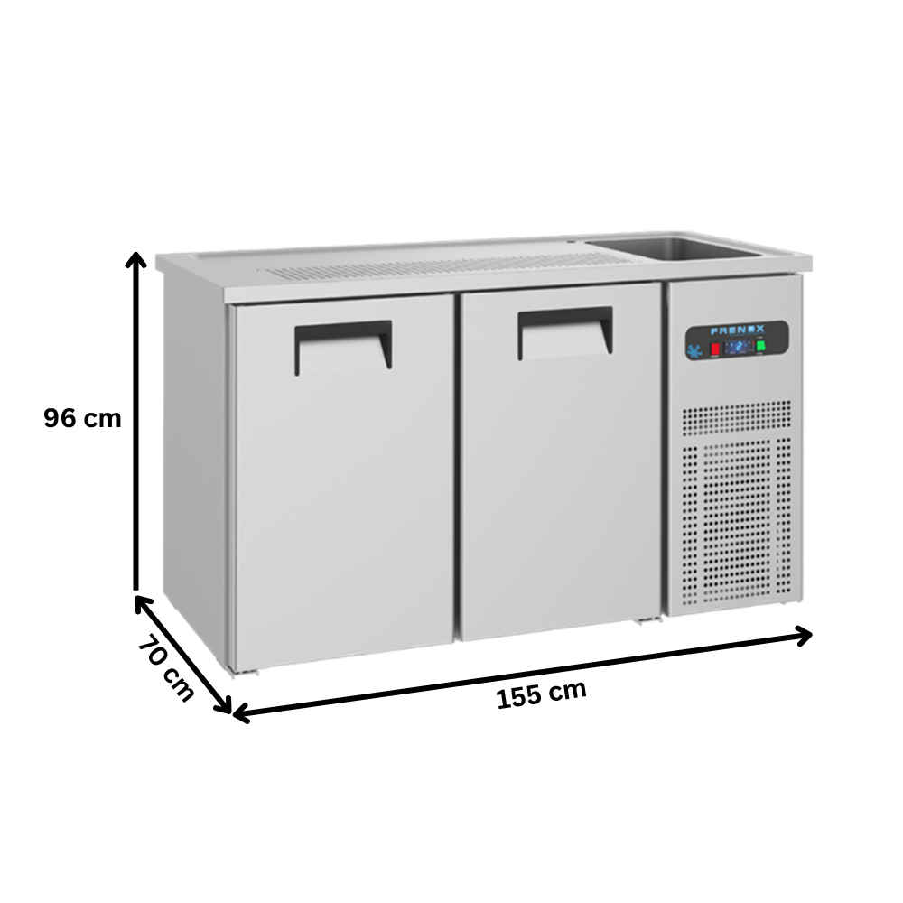 Masa rece FRENOX pentru bere cu 2 usi, butoi si chiuveta - 3