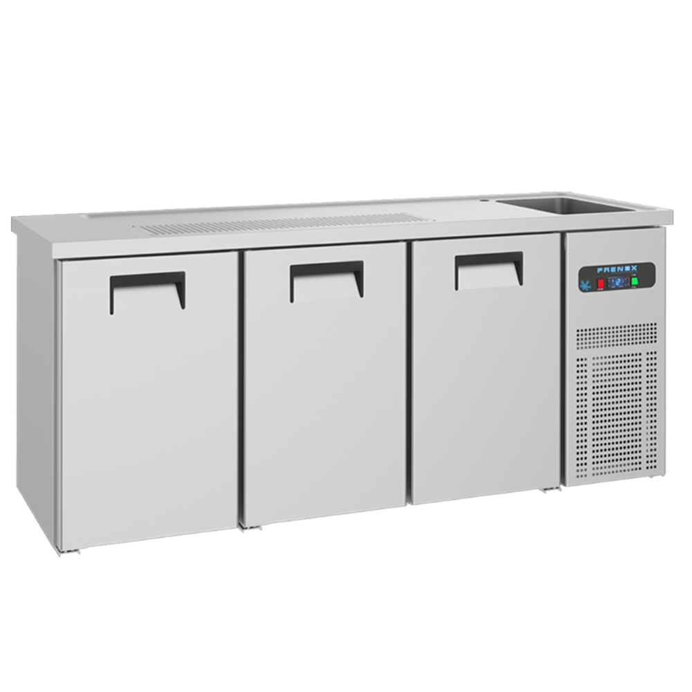 Masa rece FRENOX pentru bere cu 3 usi, butoi si chiuveta - 0