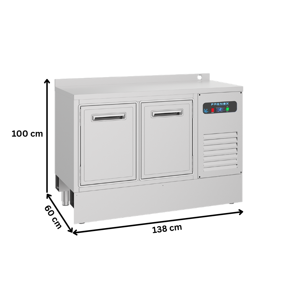 Frigider inox pentru bar FRENOX cu 2 usi - 2