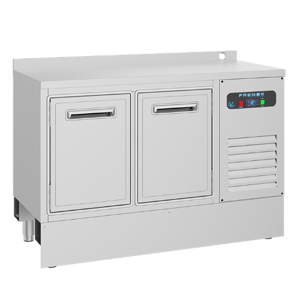 Frigider pentru bar FRENOX, inox, 2 usi, 281 lt, 138*60*85 cm - 0
