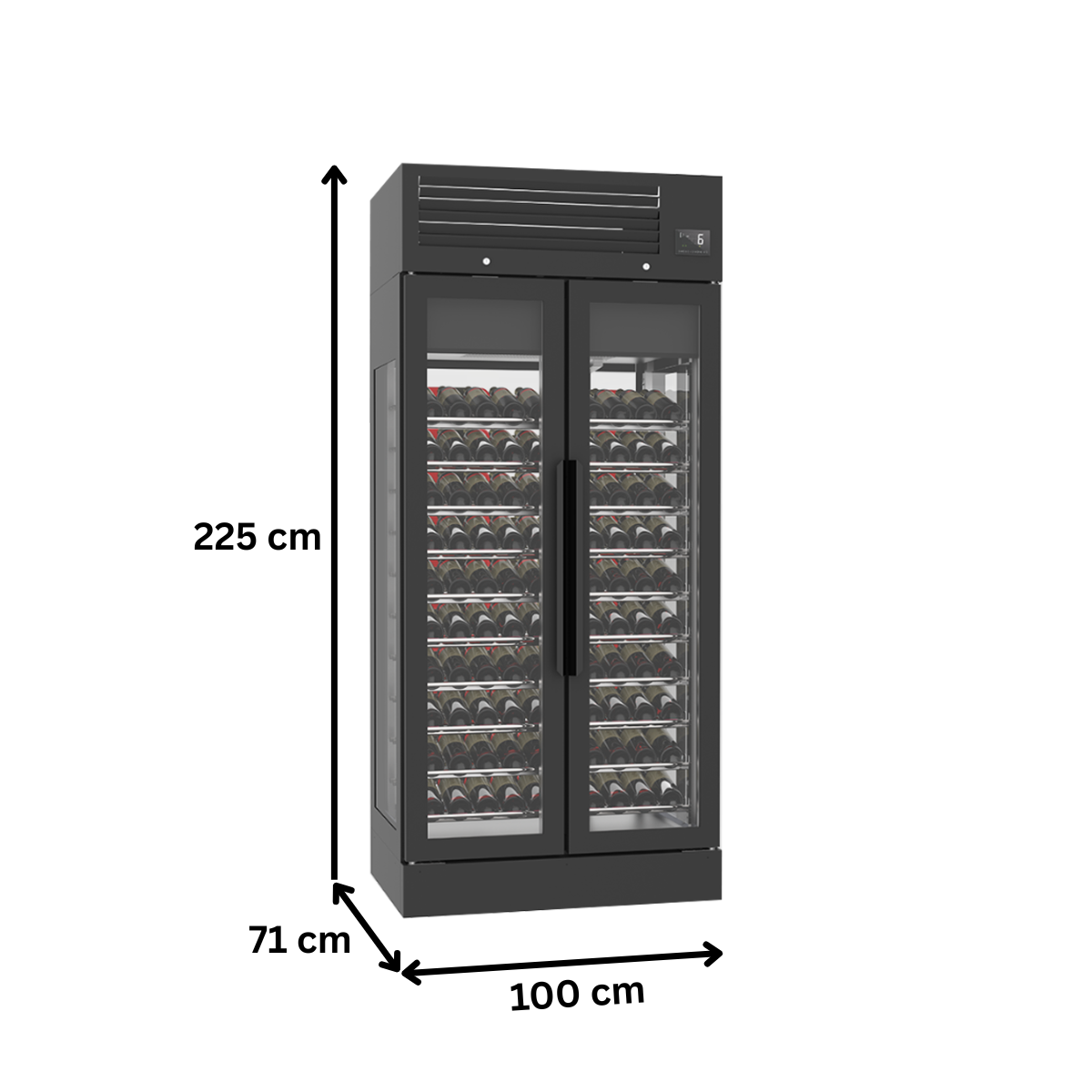 Vitrina frigorifica sticle si delicatese FRENOX, 120 lt, 10 rafturi - 2