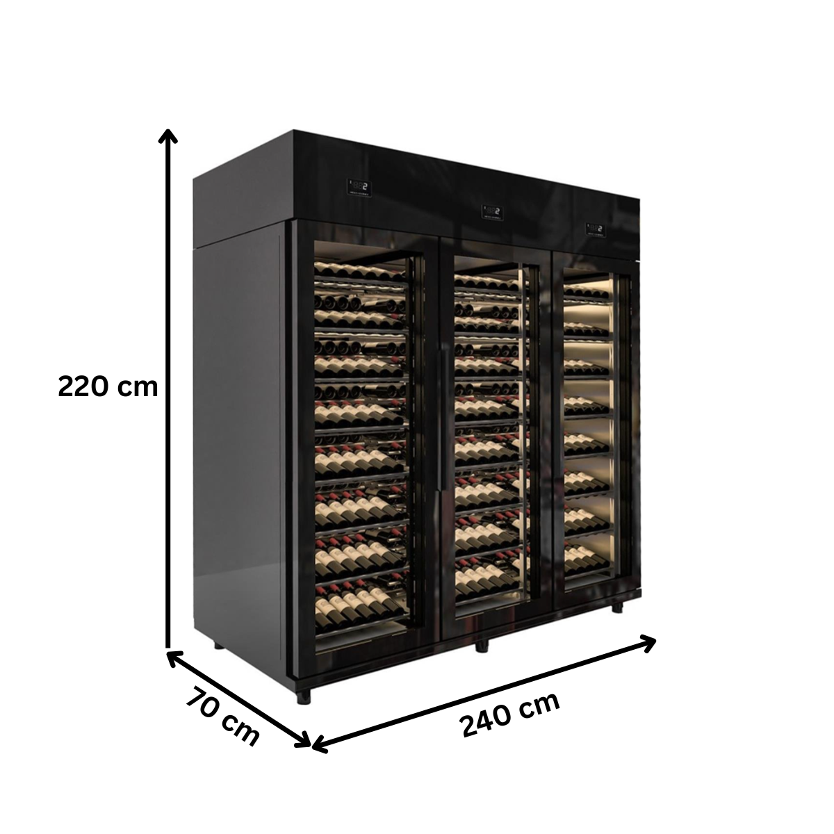 Vitrina frigorifica sticle FRENOX, 1000 lt - 2