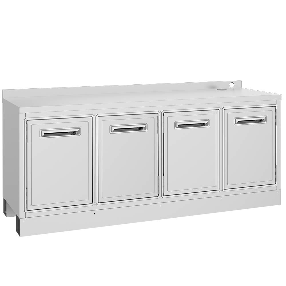 Frigider inox pentru bar FRENOX cu 4 usi - 0