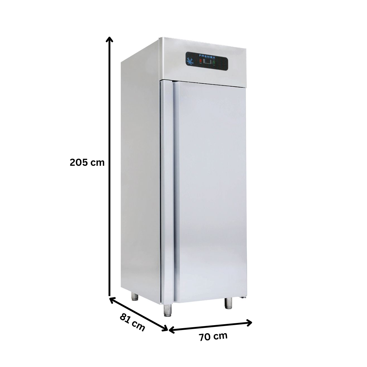 Dulap dezghetare vertical inox, FRENOX cu 1 usa modular, 700 lt - 2