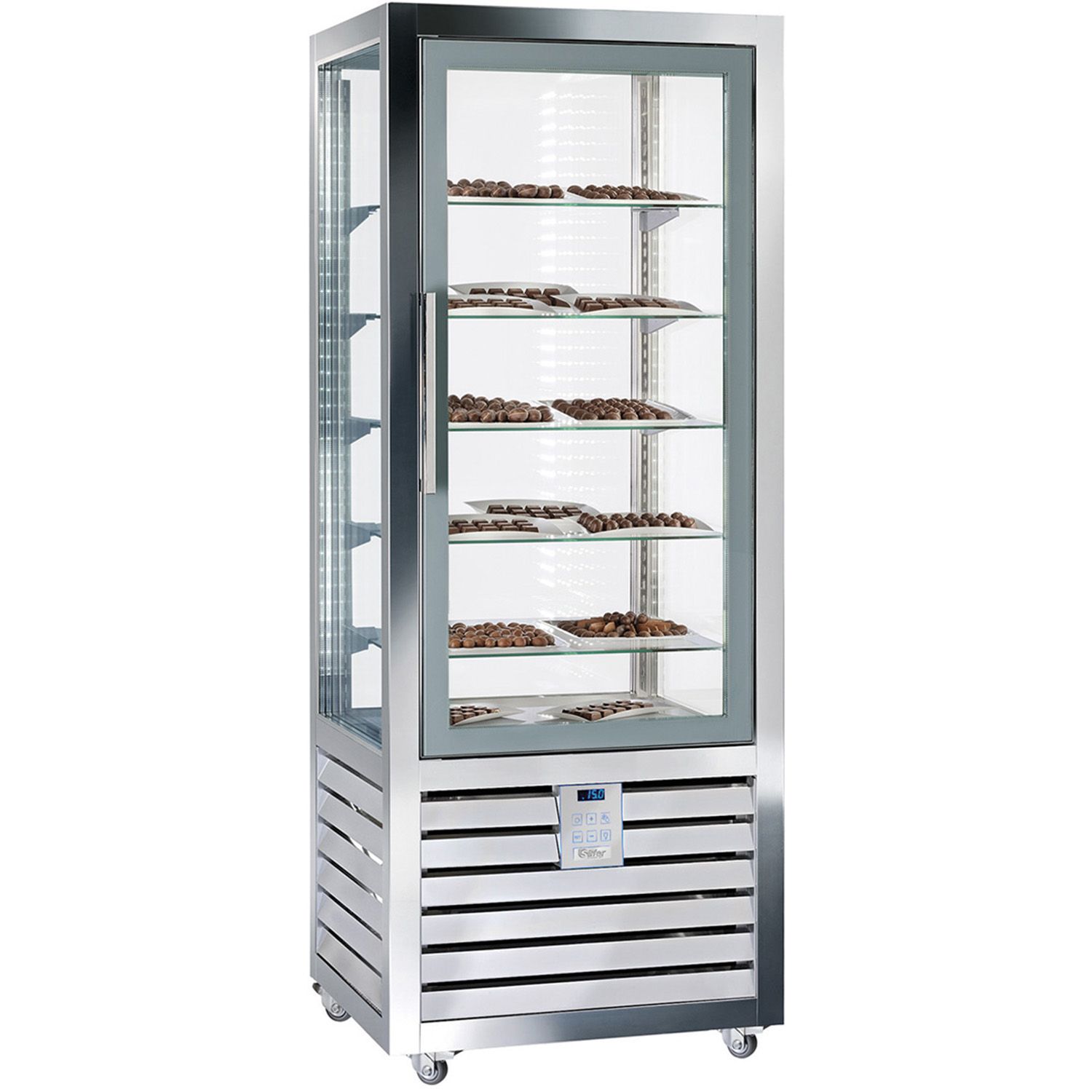Vitrina congelare verticala, pentru cofetarie gelaterie, profesionala, 425 lt, 90*62*146 cm - 0