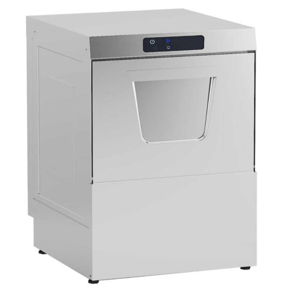 Masina de spalat vase profesionala OZTI cu deschidere frontala, control digital, pompa drenaj, dispenser detergent - 0