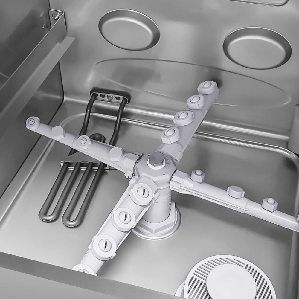 Masina de spalat vase profesionala OZTI cu deschidere frontala, control digital, pompa drenaj, dispenser detergent - 3