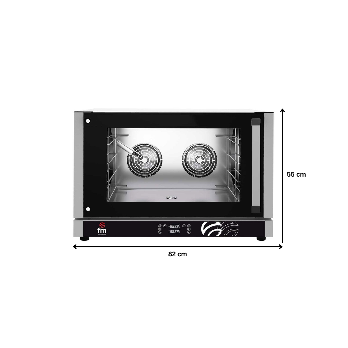 Cuptor profesional patiserie / gastronomie FM electric cu 4 tavi cu panou de control digital - 6