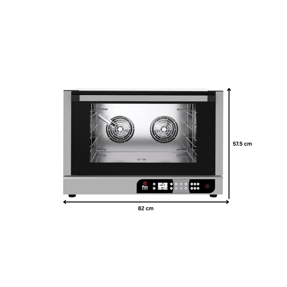 Cuptor profesional patiserie / gastronomie FM electric cu 4 tavi cu panou de control digital - 6