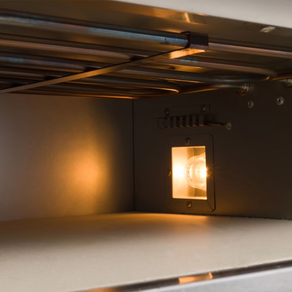 Cuptor profesional pizza cu 2 vetre, electric, baza din samota, 8 pizza x 20 cm - 6