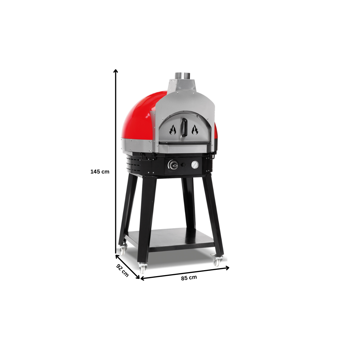 Cuptor profesional traditional pe gaz cu samota, diametrul interior 70 cm - 7