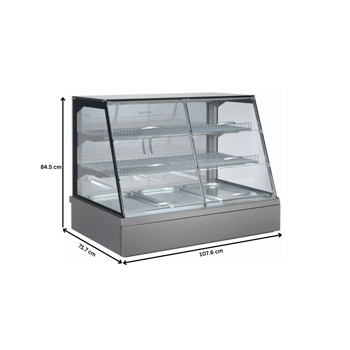 Vitrina calda ADDA 3 cuve GN self service - 1