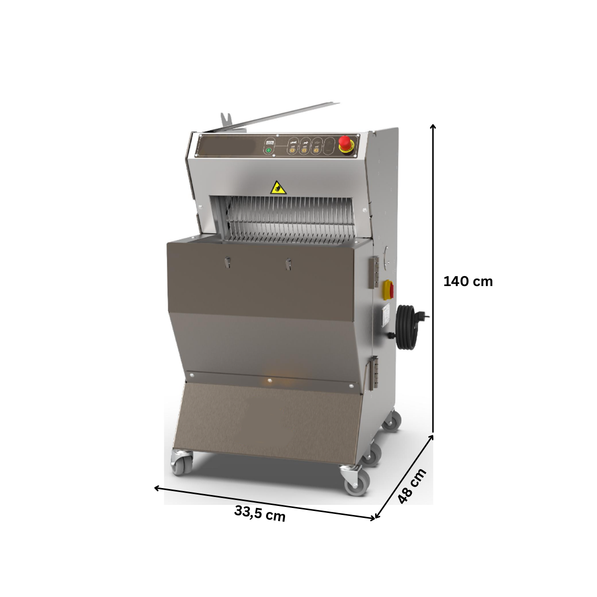 Masina pentru feliat paine automat, grosime feliere 1,6 cm, capacitate de productie 350 paini pe ora - 4